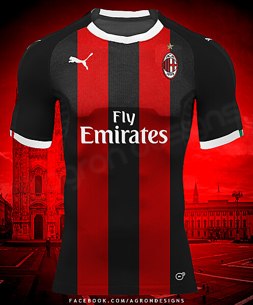 Puma Ac Milan 2018-19 Home Kit Concept