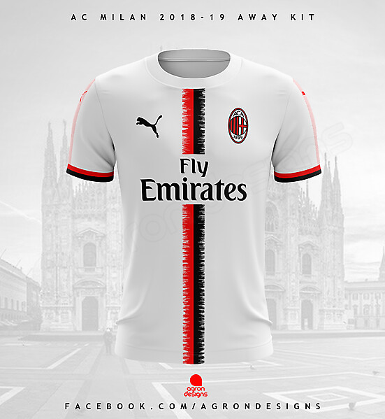PUMA AC MILAN 2018-19 AWAY KIT CONCEPT