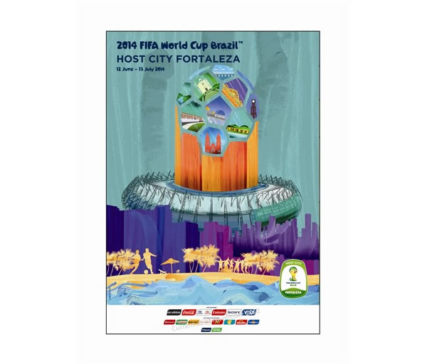 FIFA World Cup 2014 Brazil Host City Posters