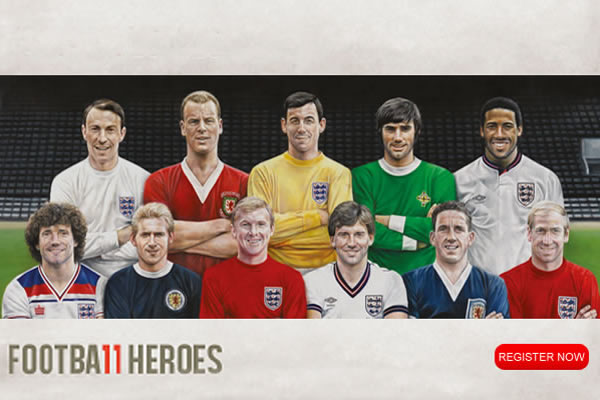 Royal Mail Home Nations Football Heroes Stamps