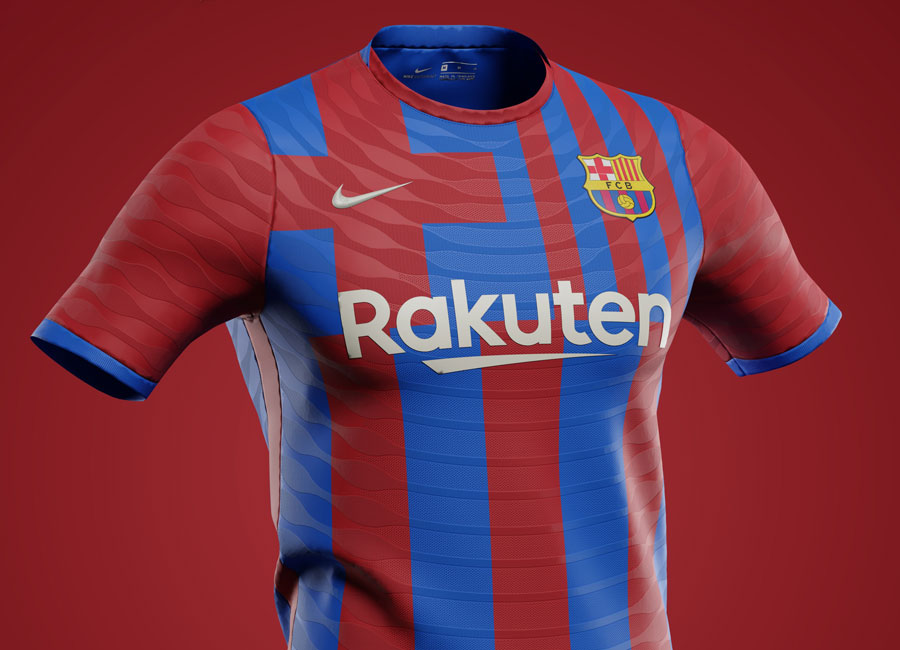 Barcelona 2021-22 Home Shirt Prediction by Corinth | Kit Design | News