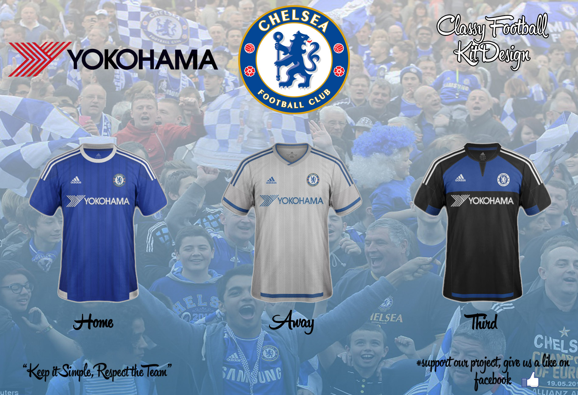 Chelsea Concept 15 16 Home Away Third
