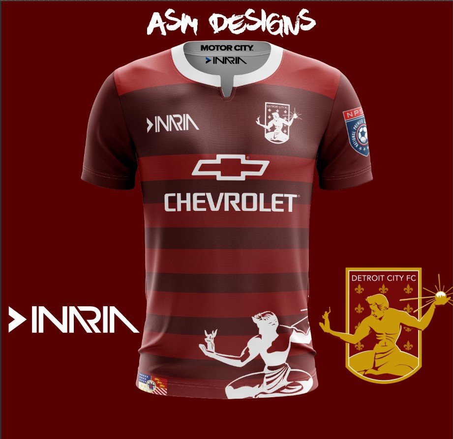 Detroit City Fc 2018 Inaria Home Kit