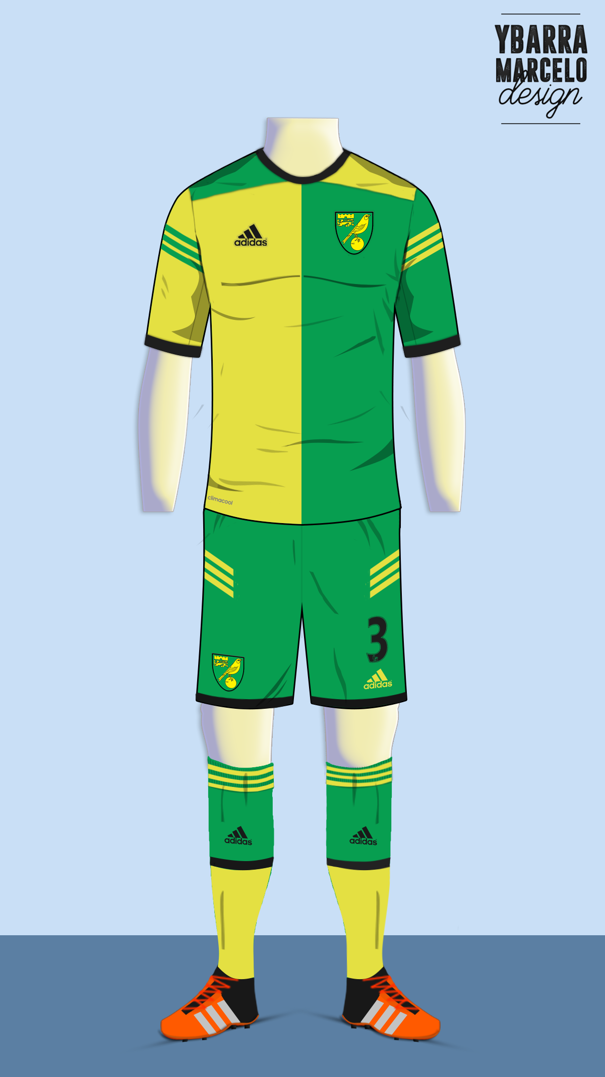Norwich City - Home kit - Adidas