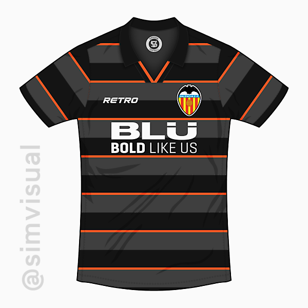 Valencia Away Shirt - Retro