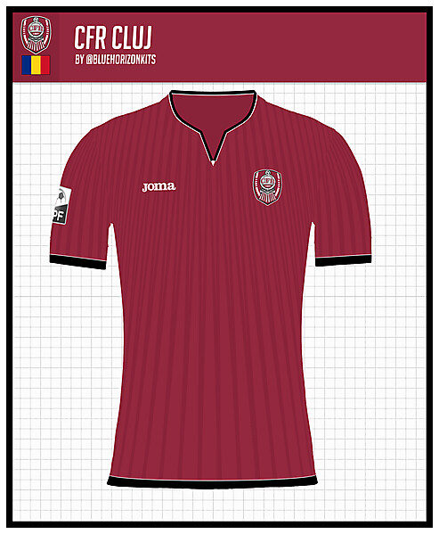 CFR Cluj Home Shirt- @bluehorizonkits