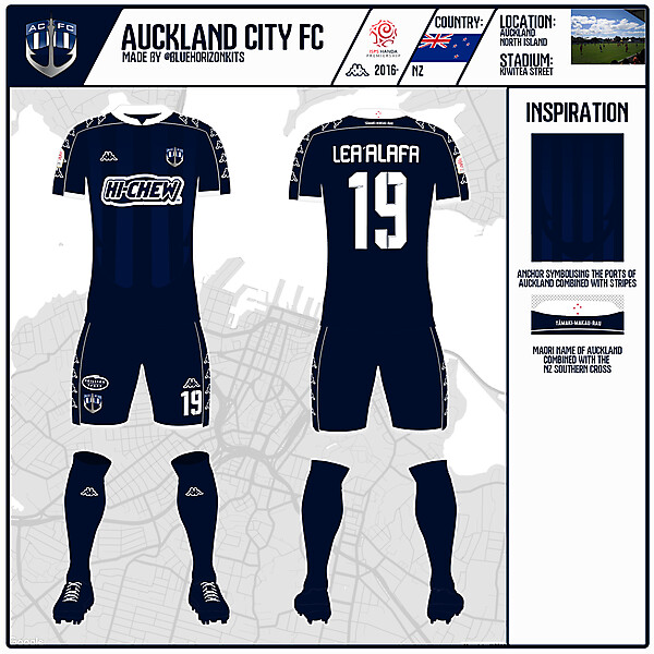 Auckland City Home Kit | KOTW 51 | made by @bluehorizonkits