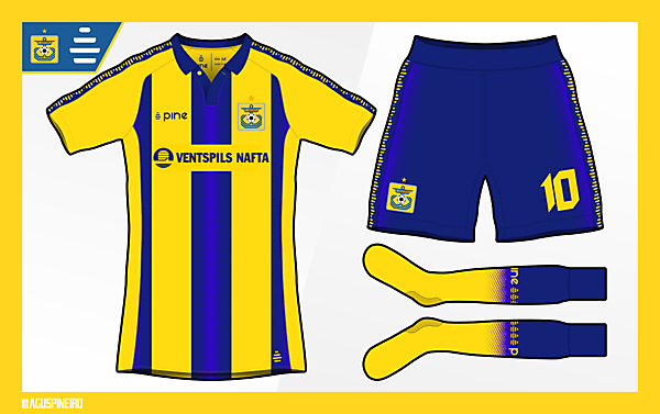 FK Ventspils Home Kit by Pine