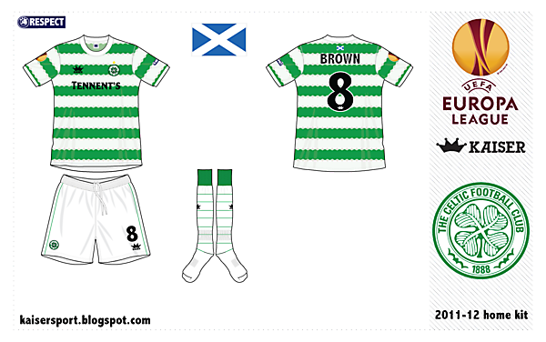 Celtic FC home kit by @kunkuntoto