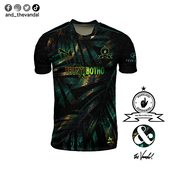 “Jungle at Sundown” Mamelodi Sundowns F.C. • Third Kit Concept 
