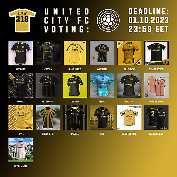 KOTW 319 - VOTING PHASE - UNITED CITY FC