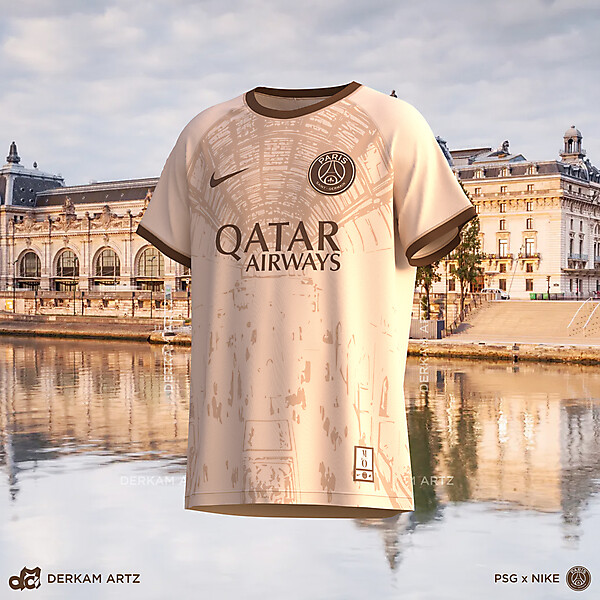 Paris Saint-Germain x Nike - Away Kit Concept "Musée d'Orsay"