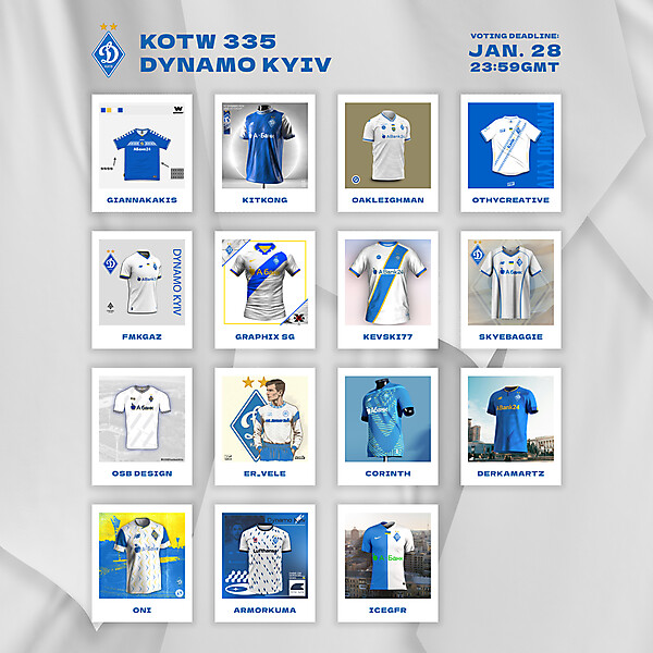 KOTW335 - VOTING - DYNAMO KYIV