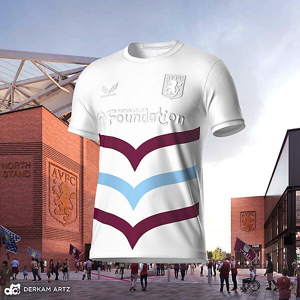 Aston Villa x Castore - Away Kit Concept "Aston Lines"