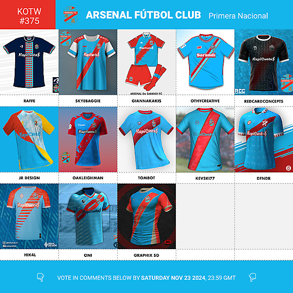 KOTW 375 - VOTING - ARSENAL FÚTBOL CLUB (DE SARANDÍ)