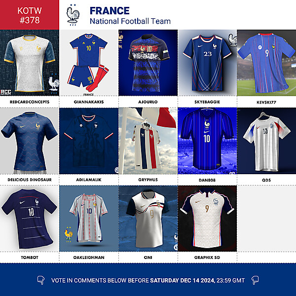 KOTW 378 - VOTING - FRANCE NT