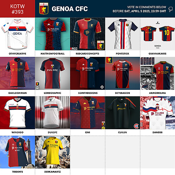 KOTW 393 - VOTING - GENOA CFC