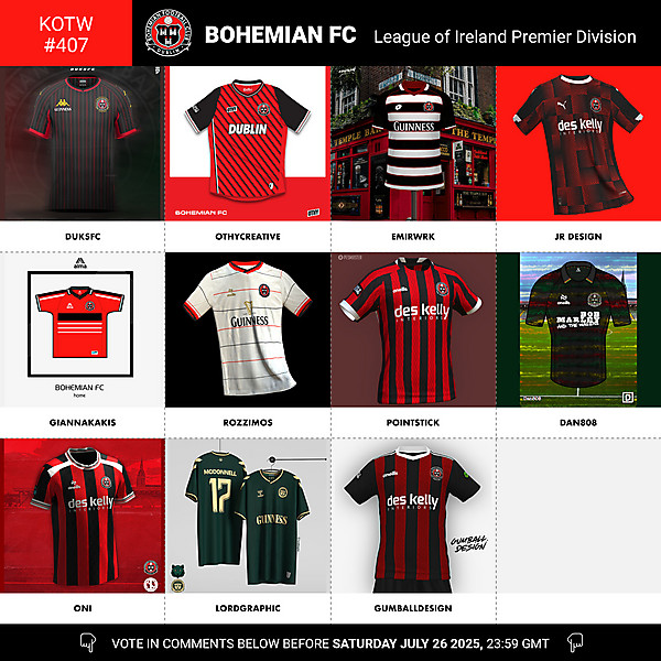 KOTW 407 - VOTING - BOHEMIAN FC