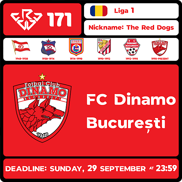 CRCW 171 - FC DINAMO BUCUREȘTI