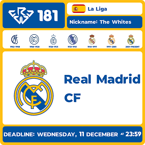 CRCW 181 - REAL MADRID CF