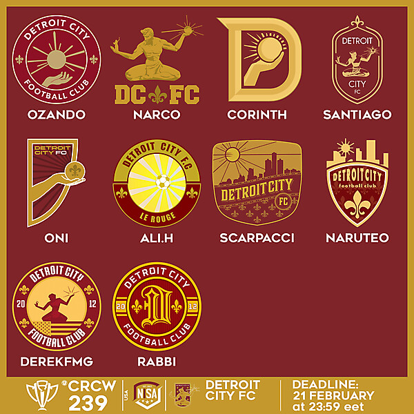 CRCW 239 VOTING - DETROIT CITY FC