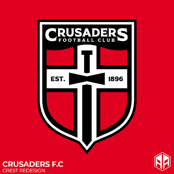Crusaders F.C crest redesign