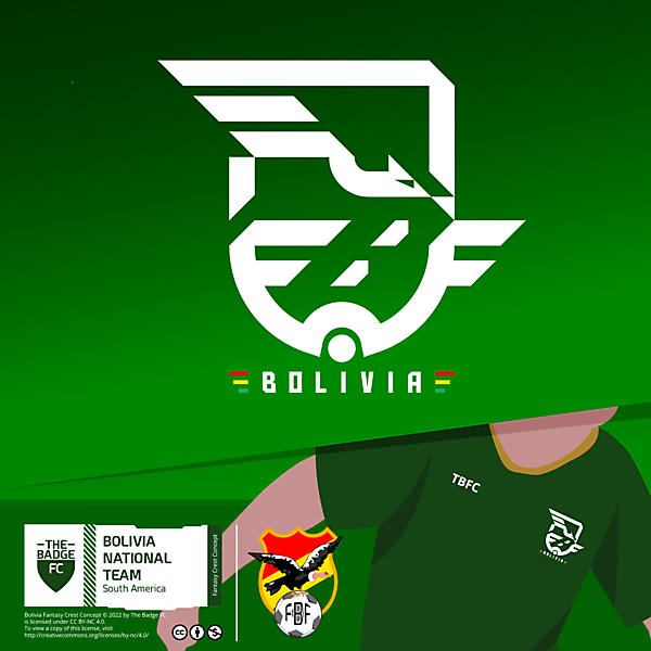 Bolivia National Team Badge Redesign Concept by @thebadgefc - CRCW 314