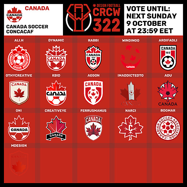 CRCW 322 - VOTING PHASE - CANADA