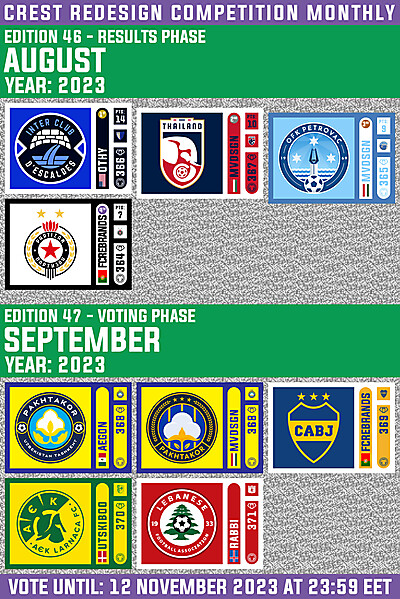 CRCM 46 - RESULTS PHASE - AUGUST 2023  /  CRCM 47 - VOTING PHASE - SEPTEMBER 2023