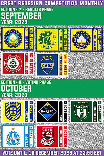 CRCM 47 - RESULTS PHASE - SEPTEMBER  2023  /  CRCM 48 - VOTING PHASE - OCTOBER 2023