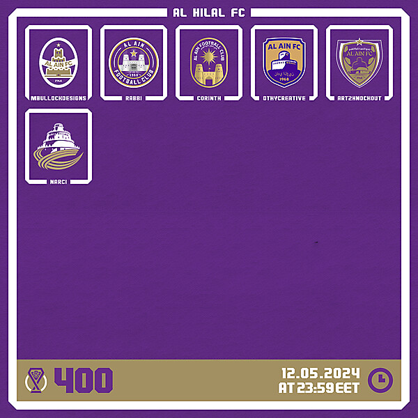 CRCW 400 - ANNIVERSARY EDITION - VOTING PHASE - AL AIN FC