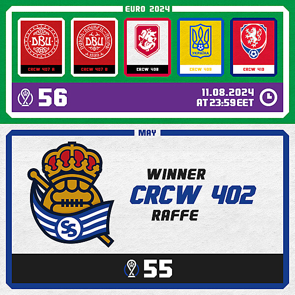 CRCM 55 - RESULTS PHASE - MAY / CRCM 56 - VOTING PHASE - EURO 2024