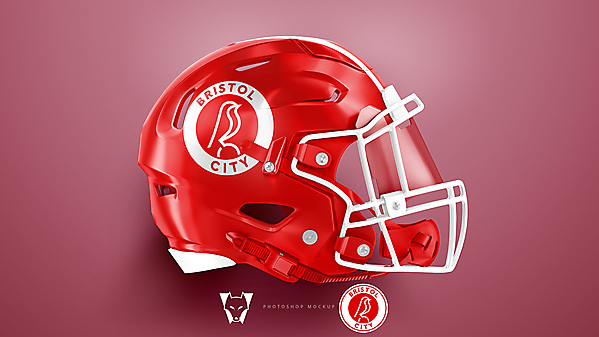 Bristol City FC - NFL helmet