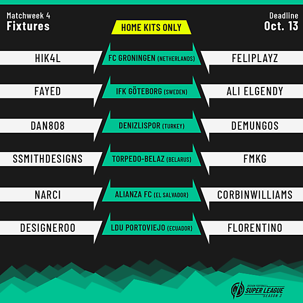 DFSL3 | Round 4 Fixtures [pt. 1]