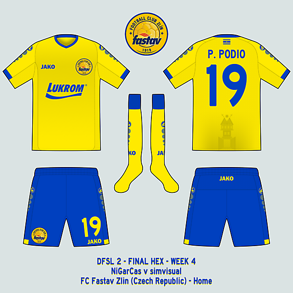 FC Fastav Zlin - Home kit