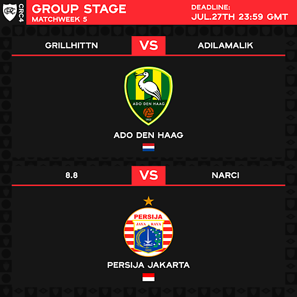 Group B - Matchweek 5