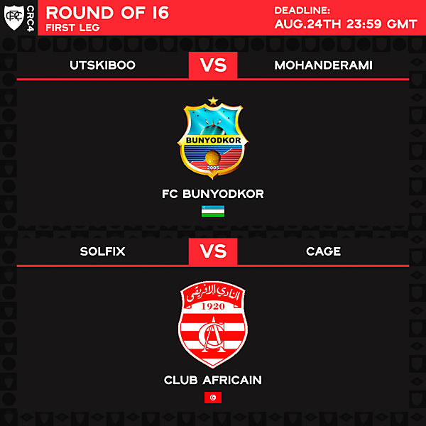 Round of 16 - 1st leg