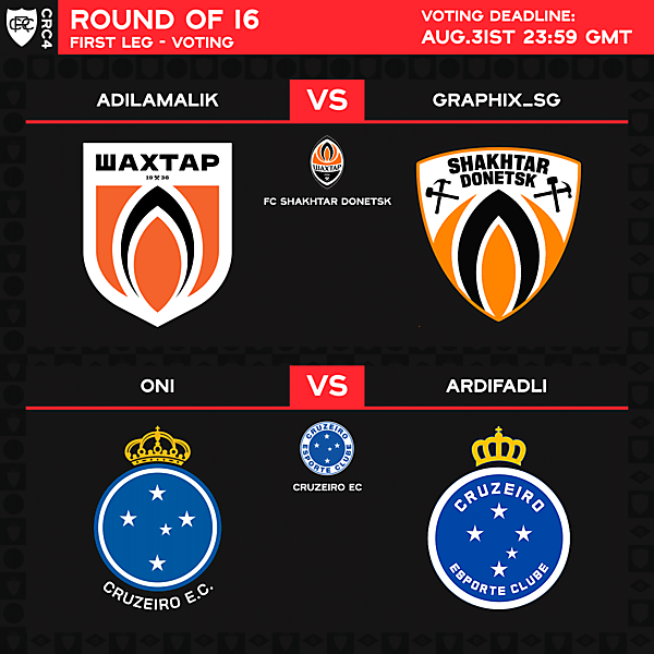 Round of 16 - 1st leg - Voting
