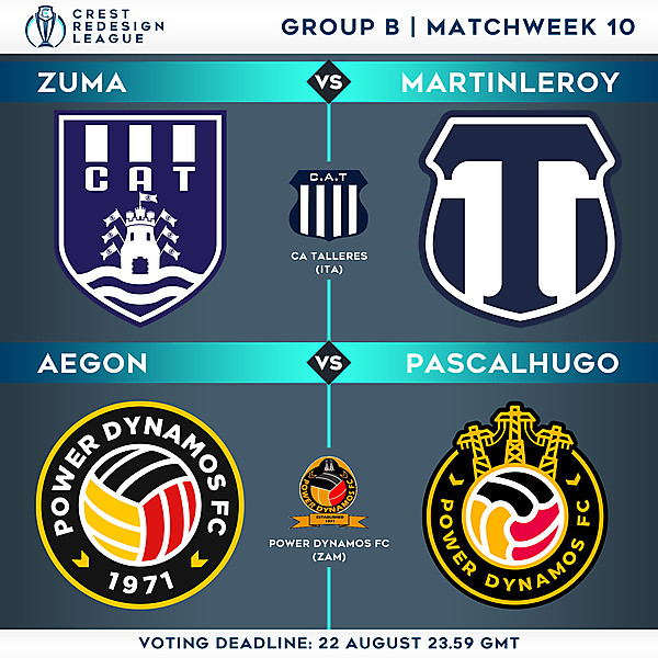 Group B - Matchweek 10 - Voting