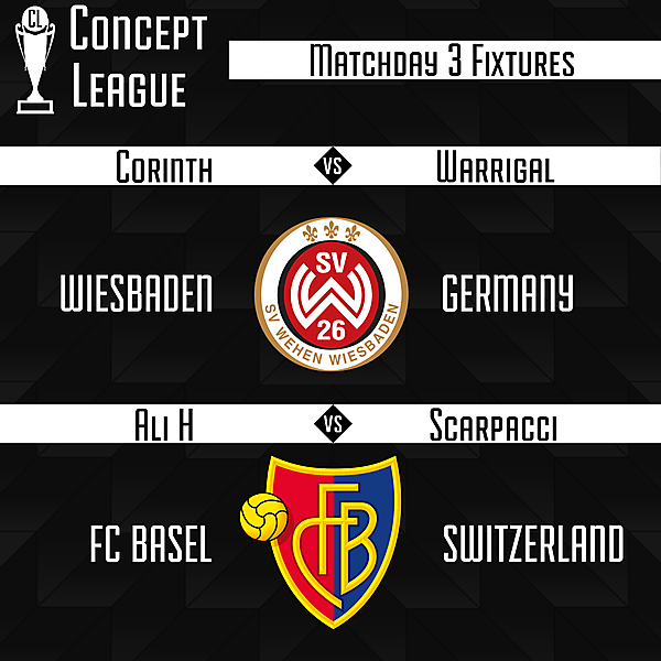 Premier League/Second League Matchday 3 Fixtures