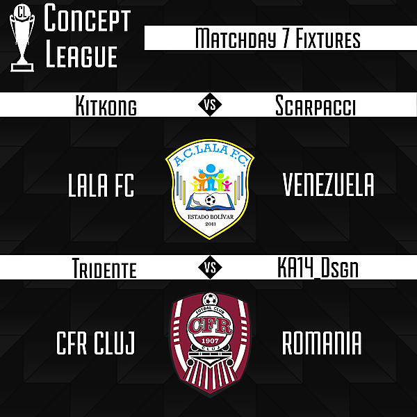 Second League Matchday 7 Fixtures