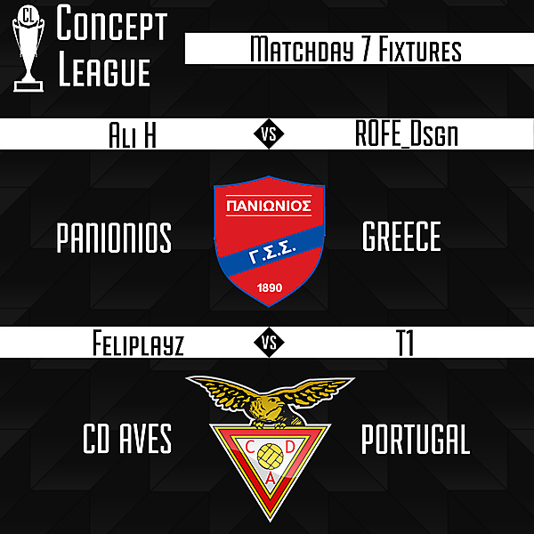 Second League Matchday 7 Fixtures