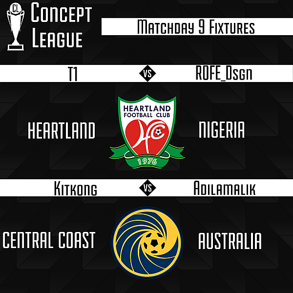 Second League Matchday 9 Fixtures