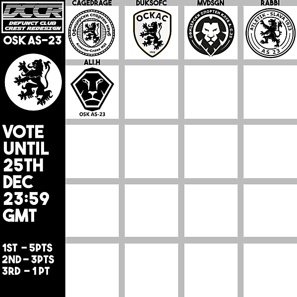 DCCR4 - OSK AS-23 - Voting