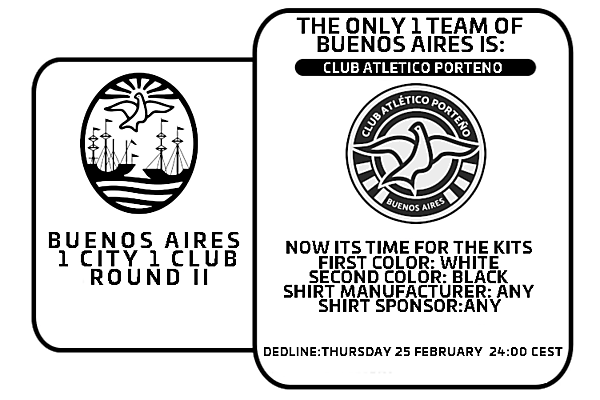 1 CITY 1 CLUB - BUENOS AIRES - PART II - KITS