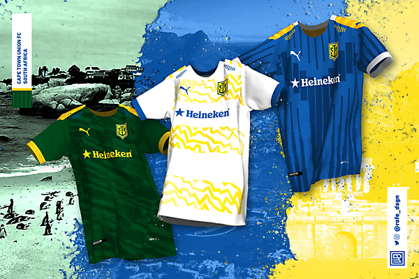 Cape Town Union Football Club | Home, Away & Third Kits x Puma By @rofe_dsgn