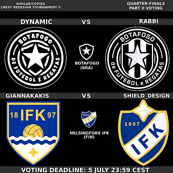 Quarter-finals Part II - Matches 3 & 4 Voting