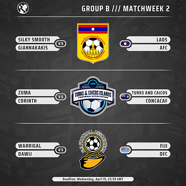 Group B // Week 2 // Matches