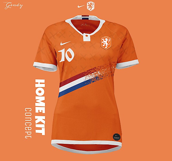Netherlands women's NT Home Kit Concept 