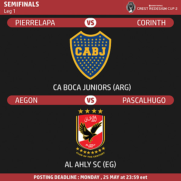 CRC 2 - Semifinals - Leg 1